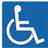 Picture of handicap symbol. Click to adjust colors/text on the site